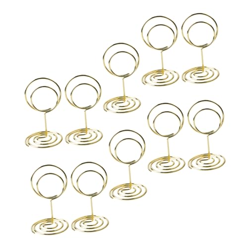 Tofficu 1 Satz Teiliges Fotohalter Aus Metall Runder Kartenhalter Für Hochzeiten Tischkarten Und Menüclip Stabiler Für Fotos Notizen Und Namensschilder Goldfarben Höhe 10 Stück Tofficu 1 Satz Teiliges Fotohalter Aus Metall Runder Kartenhalter Für Hochzeiten Tischkarten Und Menüclip Stabiler Für Fotos Notizen Und Namensschilder Goldfarben Höhe 10 Stück von Tofficu