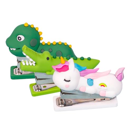 Tofficu 1 Satz Teiliges Heftgerät Lustige Cartoon Heftgeräte Dinosaurier Einhorn Für Schule Büro Zuhause Tragbar Langlebig Gefertigt 3 Stück Tofficu 1 Satz Teiliges Heftgerät Lustige Cartoon Heftgeräte Dinosaurier Einhorn Für Schule Büro Zuhause Tragbar Langlebig Gefertigt 3 Stück von Tofficu