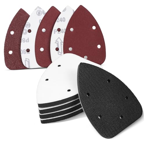 Tofficu 1 Satz Triangular Schleifpads mit Löchern Verschiedene Schleifpapierkörnungen für Präzises Schleifen für Möbelbearbeitung Zubehör für Elektrische Schleifgeräte Tofficu 1 Satz Triangular Schleifpads mit Löchern Verschiedene Schleifpapierkörnungen für Präzises Schleifen für Möbelbearbeitung Zubehör für Elektrische Schleifgeräte von Tofficu