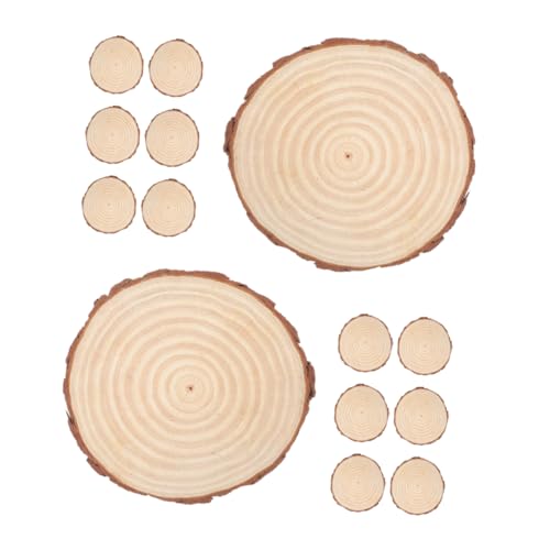 Tofficu 1 Satz Unbehandelte Holzscheiben Runde Diy Holzscheiben Für Bastelprojekte Malerei Und Weihnachtsdekoration Dicke Natürliches Holz Für Ideen 20 Stück von Tofficu