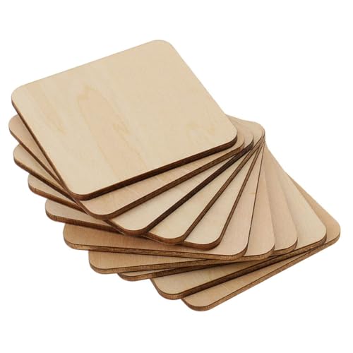 Tofficu 1 Satz Unvollendete Holzquadrate Diy Bastelmaterial Natürlichem Holz Große Holzstücke Für Projekte Und Dekoration Für Erwachsene 100 Stück Tofficu 1 Satz Unvollendete Holzquadrate Diy Bastelmaterial Natürlichem Holz Große Holzstücke Für Projekte Und Dekoration Für Erwachsene 100 Stück von Tofficu