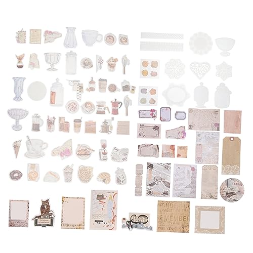 Tofficu 1 Satz Vintage Scrapbooking Dekorative Papiere Diy Sticker für Scrapbook und Journal Projekte Vielseitige Bastelmaterialien mit Einzigartigem Design und Hoher Tofficu 1 Satz Vintage Scrapbooking Dekorative Papiere Diy Sticker für Scrapbook und Journal Projekte Vielseitige Bastelmaterialien mit Einzigartigem Design und Hoher von Tofficu