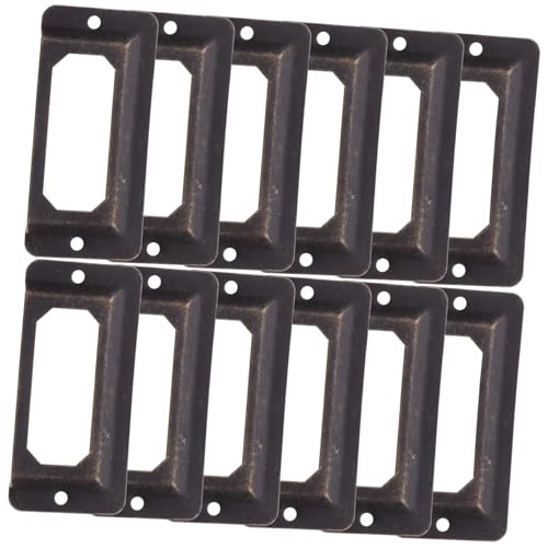 Tofficu 1 Satz Visitenkartenrahmen Post Etikettenhalter Schrank Namensschild Schublade Vintage Antik Rahmen Goldhalter Schilderrahmen Etikettenhalter Metall Retro 12 Stück von Tofficu