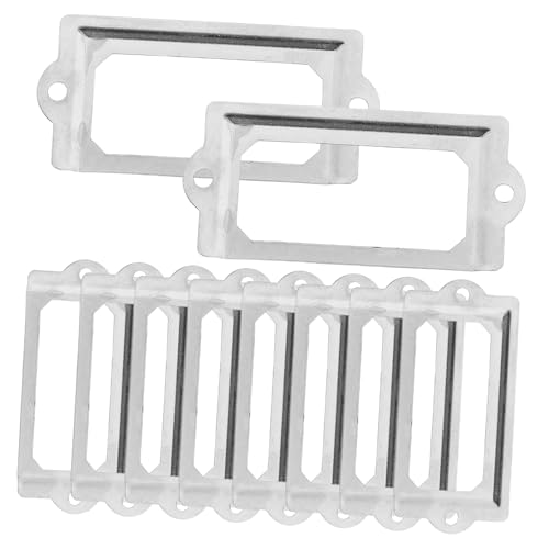 Tofficu 1 Satz Visitenkartenrahmen Schublade ID -Kartenhalter Inhaber mit büro dekoration bürodekoration Antike Etikettenrahmen aus Metall Namenskartenhalter für den Schrank Eisen Silver Tofficu 1 Satz Visitenkartenrahmen Schublade ID -Kartenhalter Inhaber mit büro dekoration bürodekoration Antike Etikettenrahmen aus Metall Namenskartenhalter für den Schrank Eisen Silver von Tofficu
