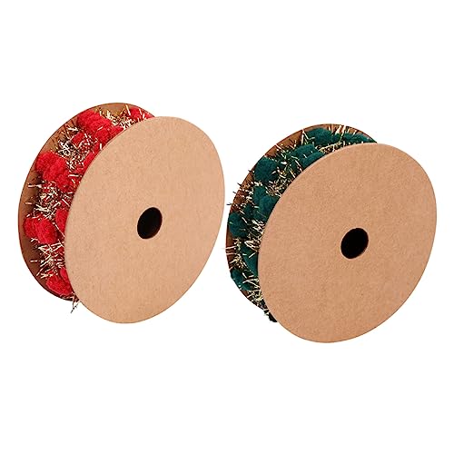 Tofficu 1 Satz Weihnachtsbommelband Band Zum Basteln Wickelband Weihnachtsbaum Bommel Trimmen Christbaumschmuck Weihnachtsdekorationen Bänder Für Handwerk Schleife Rot Polyester 2rollen Tofficu 1 Satz Weihnachtsbommelband Band Zum Basteln Wickelband Weihnachtsbaum Bommel Trimmen Christbaumschmuck Weihnachtsdekorationen Bänder Für Handwerk Schleife Rot Polyester 2rollen von Tofficu