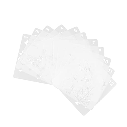 Tofficu 1 Satz Weihnachtsvorlage Frohe Weihnachten Schablonen Weihnachtshandwerk Kleine Weihnachtsschablonen Wiederverwendbare Weihnachtsschablonen Malvorlage Weiß Plastik 11 Stück Tofficu 1 Satz Weihnachtsvorlage Frohe Weihnachten Schablonen Weihnachtshandwerk Kleine Weihnachtsschablonen Wiederverwendbare Weihnachtsschablonen Malvorlage Weiß Plastik 11 Stück von Tofficu