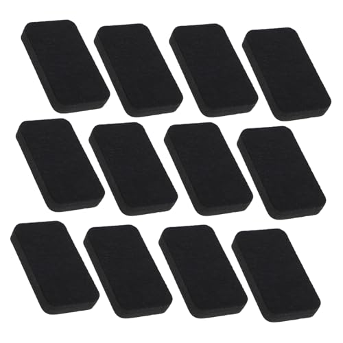 Tofficu 1 Satz Whiteboard-trockenlöscher Whiteboard Zubehör Set Whiteboard Radierer Whiteboard Putztücher Textmarker Pastell Trockene Radiergummis Büro-trockenlöscher Eva Black 12 Stück von Tofficu