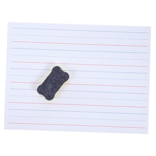 Tofficu 1 Satz Zeilenschreibtafel Kabine Papier Radiergummi Bretter Klemmbrett Trocken Abwischbar Whiteboard, Klein, Trocken Abwischbar Planke Tafel Löschen Kreidestift Film Schreiben Weiß von Tofficu