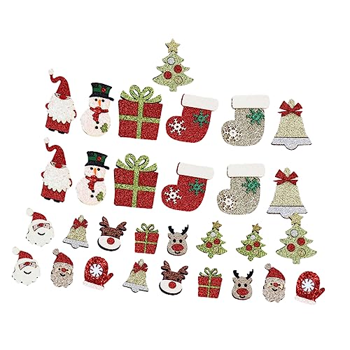 Tofficu 1 Satz Zubehör Für Die Weihnachtsdekoration Nähen Flicken Für Jacken Mason Weihnachtsmotiv Weihnachtsbasteln Weihnachtsapplikation Gestickte Aufnäher Stoff 30 Stück Tofficu 1 Satz Zubehör Für Die Weihnachtsdekoration Nähen Flicken Für Jacken Mason Weihnachtsmotiv Weihnachtsbasteln Weihnachtsapplikation Gestickte Aufnäher Stoff 30 Stück von Tofficu