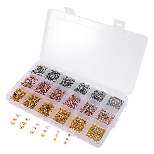 Tofficu 1 Schachtel Fächer Bunte Abstandshalter Perlen für Diy Armbänder Schmuckherstellung Bastelzubehör mit Stern Herz Zylinder und Runde Perlen Tofficu 1 Schachtel Fächer Bunte Abstandshalter Perlen für Diy Armbänder Schmuckherstellung Bastelzubehör mit Stern Herz Zylinder und Runde Perlen von Tofficu