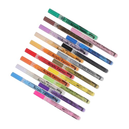 Tofficu 1 Schachtel Teiliges Acryl Malstifte Bunte Marker für Scrapbooking Graffiti und DIY Kunst Langlebige Farbstifte für Zeichnen Malen und Basteln Geeignet für Schüler und Erwachsene von Tofficu