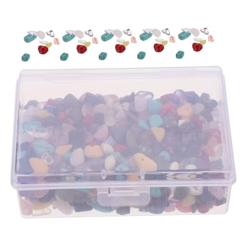 Tofficu 1 Schachtel Unregelmäßige Naturstein Perlen Diy Schmucksteine für Armbänder Halsketten Basteln Kreative Langlebige Kieselsteine für Handgefertigte Accessoires von Tofficu