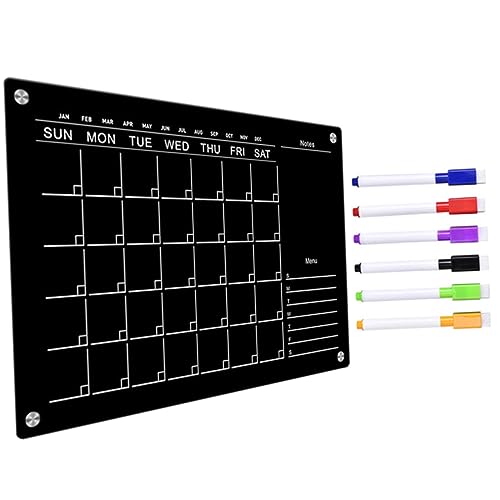 Tofficu 1 Set Transparente Tafel Für Wand Küchenmagnete Kühlschrank Magnetischer Radiergummi Tür Der Organizer Aufkleber Kühlschränke Kleiner Kühlschrank Für Trocken von Tofficu