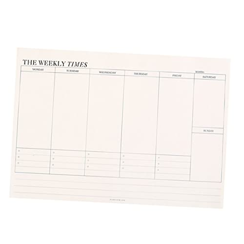 Tofficu 1 Stück Notizbuch write board schreintischorganizer notizhefte büro zubehör notebooke Zeitplaner Arbeiten wöchentlich erinnerungsbuch Tagesplanbuch Geschäftsplaner Papier Weiß Tofficu 1 Stück Notizbuch write board schreintischorganizer notizhefte büro zubehör notebooke Zeitplaner Arbeiten wöchentlich erinnerungsbuch Tagesplanbuch Geschäftsplaner Papier Weiß von Tofficu