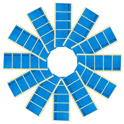 Tofficu 10 Blatt Klimaanlagenwindband Hinweisaufkleber Klimaanlagenaufkleber, die darauf hinweisen Aufkleber für Klimaanlage Aufkleber mit Luftstromanzeige beschichtetes Papier Blau von Tofficu