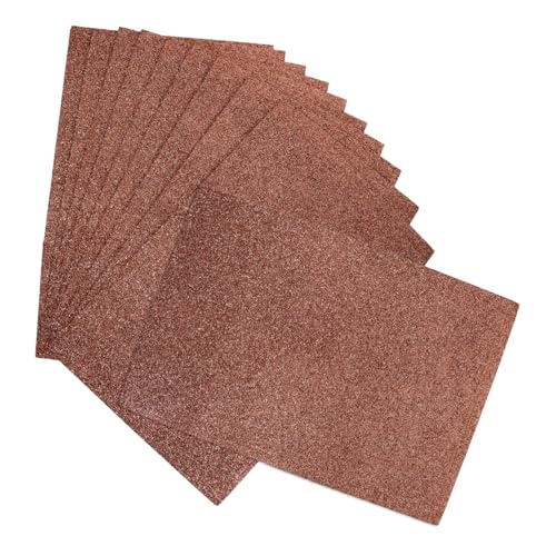 Tofficu 10 Blatt Teiliges Glitzer Schaumstoff Einseitig Glänzend Dickes Bastelpapier Leicht Langlebig für Diy Origami Scrapbooking Schul und Heimdekoration Sichere und Praktische von Tofficu