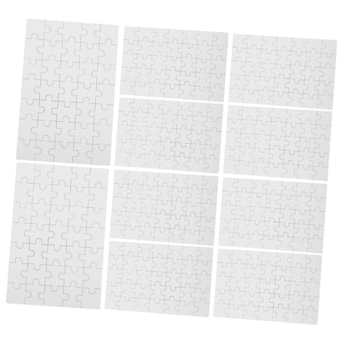 Tofficu 10 Blatt Teiliges Puzzle Blanko zum Selbstgestalten Stabile und Langlebige Jigsaw Puzzle Teile für Sublimationsdruck Hitzebeständig für DIY Geschenke und Familienaktivitäten Tofficu 10 Blatt Teiliges Puzzle Blanko zum Selbstgestalten Stabile und Langlebige Jigsaw Puzzle Teile für Sublimationsdruck Hitzebeständig für DIY Geschenke und Familienaktivitäten von Tofficu