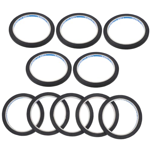 Tofficu 10 Rollen Abdeckband Auto Klebeband Abdeckpapier Künstler Klebeband Maler Klebeband Maler Abdeckpapier Lackier Abdeckpapier Künstler Klebeband Auto Sprühband Schwarzes von Tofficu