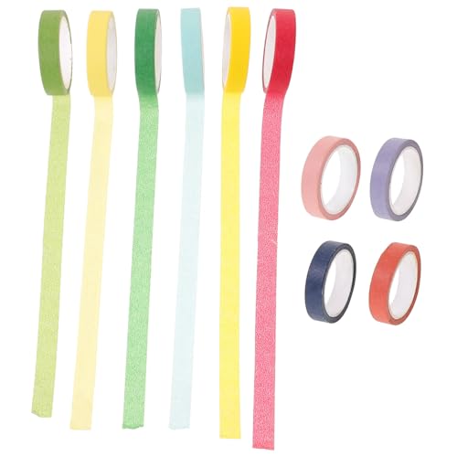 Tofficu 10 Rollen Regenbogen Washi Tape Klebeband Buntes DIY Bastelpapier Klebestreifen für Scrapbook Planer Geschenkverpackung Abreißbar Vielseitig Einsetzbar Zubehör für Heimwerker und Tofficu 10 Rollen Regenbogen Washi Tape Klebeband Buntes DIY Bastelpapier Klebestreifen für Scrapbook Planer Geschenkverpackung Abreißbar Vielseitig Einsetzbar Zubehör für Heimwerker und von Tofficu