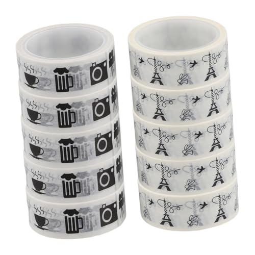 Tofficu 10 Rollen Taschenklebeband Bastelband Washi Klebeband Süße Washi Aufkleber Klebeband Zum Basteln Bastelband Scrapbook Washi Klebeband Vintage Scrapbooking Zubehör Tofficu 10 Rollen Taschenklebeband Bastelband Washi Klebeband Süße Washi Aufkleber Klebeband Zum Basteln Bastelband Scrapbook Washi Klebeband Vintage Scrapbooking Zubehör von Tofficu