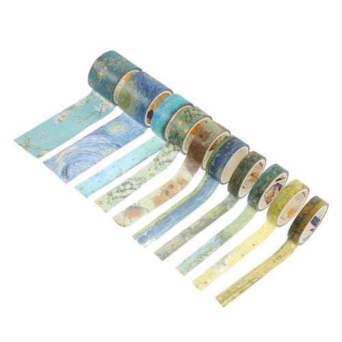 Tofficu 10 Rollen Washi-tape Papier Aufkleber Pastell Dekorative Klebebänder Selbstklebende Diy-klebebänder Scrapbook-klebebänder Selber Machen Bastelband Abziehbilder Zum Basteln Tofficu 10 Rollen Washi-tape Papier Aufkleber Pastell Dekorative Klebebänder Selbstklebende Diy-klebebänder Scrapbook-klebebänder Selber Machen Bastelband Abziehbilder Zum Basteln von Tofficu