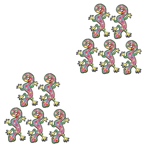 Tofficu 10 Stk Gecko-Stickaufnäher nâhzubehör Flicken für Kleidung Gecko-Flecken Patches nähen Applikationen DIY-Aufnäher zum Aufnähen Kleidungsstück Applikation Kostüm-Patch- Stoff Tofficu 10 Stk Gecko-Stickaufnäher nâhzubehör Flicken für Kleidung Gecko-Flecken Patches nähen Applikationen DIY-Aufnäher zum Aufnähen Kleidungsstück Applikation Kostüm-Patch- Stoff von Tofficu