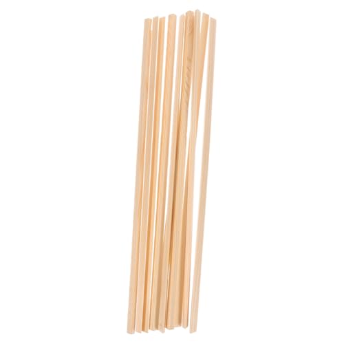 Tofficu 10 Stk Teiliges Isosceles Dreieck Holzleisten Glatte Oberfläche Langlebige Fensterdekorleisten für DIY Fotorequisiten und Fliegengitterrahmen Naturfarben Praktische Holzleisten von Tofficu