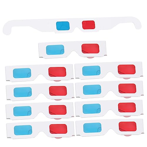 Tofficu 10 Stk. Pack Papierbrillen Blaue Brillen für Filme Spiele Videos Leicht Tragbar Einfach zu Bedienen für Erlebnisse Tofficu 10 Stk. Pack Papierbrillen Blaue Brillen für Filme Spiele Videos Leicht Tragbar Einfach zu Bedienen für Erlebnisse von Tofficu