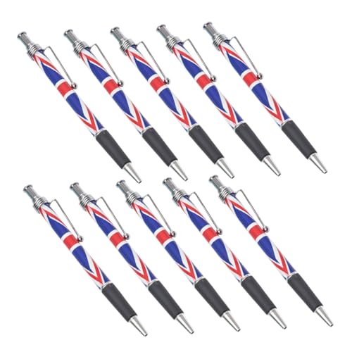 Tofficu 10 Stück Britische Kugelschreiber mit Union Jack Muster Schwarzer Komfortabler Klickmechanismus Glattes Schreiben für Büro Schule und Zuhause Praktische und Dekorative Tofficu 10 Stück Britische Kugelschreiber mit Union Jack Muster Schwarzer Komfortabler Klickmechanismus Glattes Schreiben für Büro Schule und Zuhause Praktische und Dekorative von Tofficu