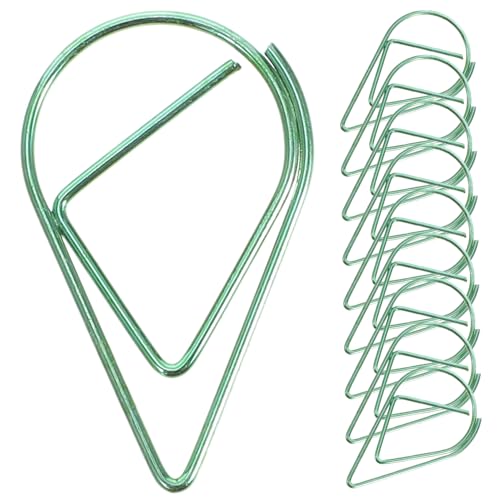 Tofficu 10 Stück Büroklammer Tropft Clips Briefpapier Stifte Geformt Neuartiger Stift Dekorativ Kleiner Stift Clips Klemmen Bibel Karten Büronadel Hinweisclip Buchstift Green Stahldraht Tofficu 10 Stück Büroklammer Tropft Clips Briefpapier Stifte Geformt Neuartiger Stift Dekorativ Kleiner Stift Clips Klemmen Bibel Karten Büronadel Hinweisclip Buchstift Green Stahldraht von Tofficu