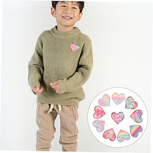Tofficu 10 Stück Bunte Herz Aufnäher DIY Patches zum Aufbügeln und Aufnähen Bestickte Applikationen für Kleidung Taschen und Bastelprojekte Farbenfrohe Herzform Dekoration Zufällige Farbe Tofficu 10 Stück Bunte Herz Aufnäher DIY Patches zum Aufbügeln und Aufnähen Bestickte Applikationen für Kleidung Taschen und Bastelprojekte Farbenfrohe Herzform Dekoration Zufällige Farbe von Tofficu