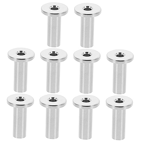 Tofficu 10 Stück Drahtseilverbinder Spanner Koppler Schutzrohr für Drahtseil Schutz für Kabelverbinder Hülse für Kabelgeländer Balustraden-Kabelschutz selber machen Rostfreier Stahl Silver Tofficu 10 Stück Drahtseilverbinder Spanner Koppler Schutzrohr für Drahtseil Schutz für Kabelverbinder Hülse für Kabelgeländer Balustraden-Kabelschutz selber machen Rostfreier Stahl Silver von Tofficu