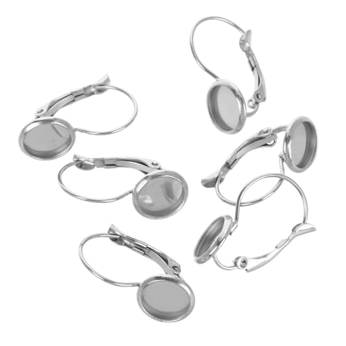 Tofficu 10 Stück Edelstahl Ohrhaken mit Anhängerrohlingen Schmuckzubehör für Ohrringherstellung Langlebige DIY Ohrhaken für Ohrschmuck Ersatz und Basteln von Tofficu