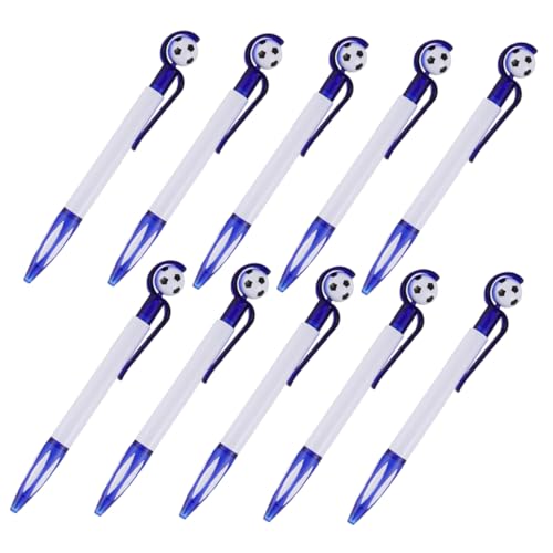 Tofficu 10 Stück Fußball Kugelschreiber fußballparty fußballgeschenk Fußball Souvenir fußballdeko Geburtstag favorisieren Stifte für die Party Kugelschreiber für die Schule Plastik Blue Tofficu 10 Stück Fußball Kugelschreiber fußballparty fußballgeschenk Fußball Souvenir fußballdeko Geburtstag favorisieren Stifte für die Party Kugelschreiber für die Schule Plastik Blue von Tofficu