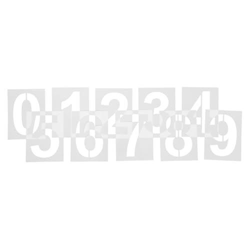 Tofficu 10 Stück Große Zahlenschablonen Teiliges Wiederverwendbare Malschablonen aus Robustem Material für Wandmalerei DIY Graffiti Adressnummern Kreative Wandgestaltung und Schulprojekte Tofficu 10 Stück Große Zahlenschablonen Teiliges Wiederverwendbare Malschablonen aus Robustem Material für Wandmalerei DIY Graffiti Adressnummern Kreative Wandgestaltung und Schulprojekte von Tofficu