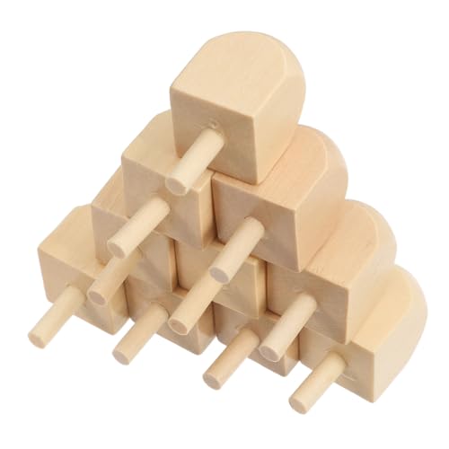 Tofficu 10 Stück Holz Dreidels Unbemalt für Chanukka DIY Bastelset Naturholz Kreative Spielzeuge zur Kultureller Vielfalt und Interaktiver Spiele für Familie und Tofficu 10 Stück Holz Dreidels Unbemalt für Chanukka DIY Bastelset Naturholz Kreative Spielzeuge zur Kultureller Vielfalt und Interaktiver Spiele für Familie und von Tofficu