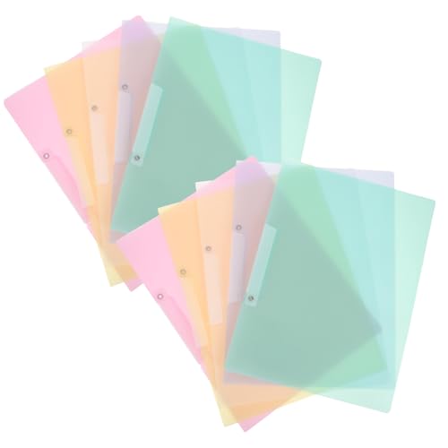 Tofficu 10 Stück Ordner öffnen Tragbarer Papier-Organizer Organisator für Papierakten Ordner-Organizer aus Kunststoff Dokumentenhalter aus Kunststoff Portable Dateiordner von Tofficu