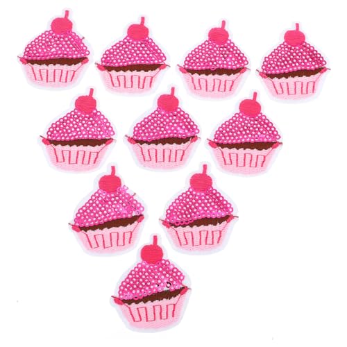 Tofficu 10 Stück Pinke Aufbügelbare Pailletten Patches Eiscreme und Kuchen Motiv Bestickte DIY Applikationen zum Aufnähen und Verschönern von Kleidung und Textilien Tofficu 10 Stück Pinke Aufbügelbare Pailletten Patches Eiscreme und Kuchen Motiv Bestickte DIY Applikationen zum Aufnähen und Verschönern von Kleidung und Textilien von Tofficu