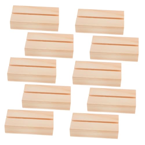 Tofficu 10 Stück Postkartenhalter Tischkartenhalter Fotokartenhalter Urlaubskartenhalter Tischkartenhalter Fotohalter Für Tafelaufsätze Kalenderhalter Für Schreibtisch Holz Beige von Tofficu