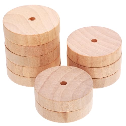 Tofficu 10 Stück Radspielzeugzubehör Winzig Kleine Räder Hartholz Räder Für Wagen Autospielzeug Farbig Mini Spielzeugauto Babyspielzeug Wagenräder Kleine Rollen Holzräder Beige Hölzern von Tofficu