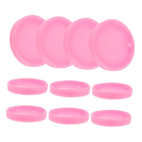 Tofficu 10 Stück Schlüsselanhänger Form Herstellung Charme Zubehör Name für schlüsselanhänger basteln Silikonform Schimmel Schlüsselbundformen aus Harz Gießform DIY formen Kieselgel Rosa von Tofficu