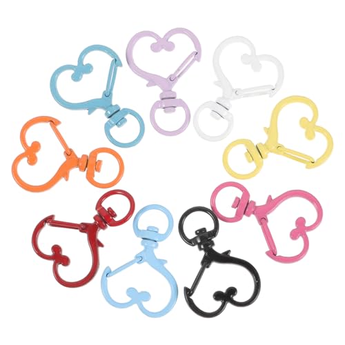 Tofficu 10 Stück Schlüsselring Teiliges Drehbare Metallringe für Taschen Schlüsselanhänger Geeignet für Diy Arbeiten Handtaschen Gürtel und Mehr von Tofficu