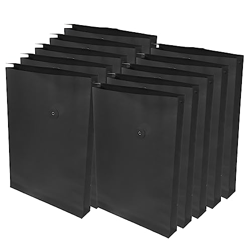 Tofficu 10 Stück Schnur Kraftpapier-portfolio Lieferungen Kabelbinder Erweiterbarer Ordner Mit Trennwänden Schule Veranstalter Konstruktionspapier Format Registrieren Füllpapier Büro Black von Tofficu