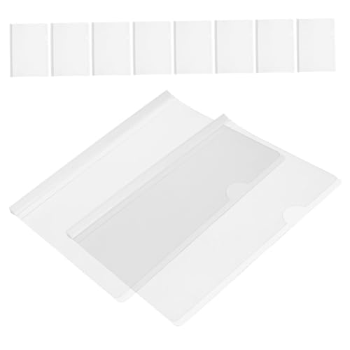 Tofficu 10 Stück Schubladenordner aktenordner plastikordner Büromaterial Binder Dokumentenhalter kippen Rechnung Folienordner aus Kunststoff Kunststoff-Folienordner für Bücher Transparent von Tofficu