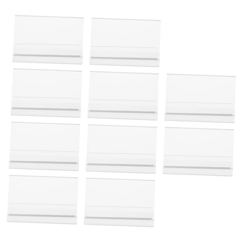 Tofficu 10 Stück Teiliges Acryl Tischkartenhalter Transparent Doppelseitiger Namensschildhalter mit Einschubfächern Stabiles Acrylmaterial für Meetings Konferenzen Bankette und Tofficu 10 Stück Teiliges Acryl Tischkartenhalter Transparent Doppelseitiger Namensschildhalter mit Einschubfächern Stabiles Acrylmaterial für Meetings Konferenzen Bankette und von Tofficu