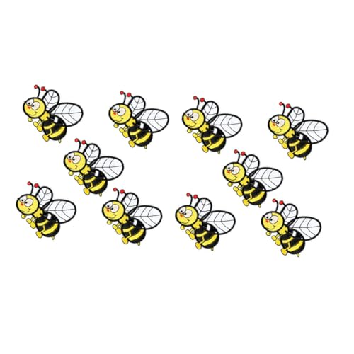 Tofficu 10 Stück Teiliges Bestickter Cartoon Bienen Bügelflicken und Nähapplikationen für Kleidung Jeans Taschen DIY Dekoration Robust und Vielseitig für Jacken Hemden Hüte Schuhe Tofficu 10 Stück Teiliges Bestickter Cartoon Bienen Bügelflicken und Nähapplikationen für Kleidung Jeans Taschen DIY Dekoration Robust und Vielseitig für Jacken Hemden Hüte Schuhe von Tofficu