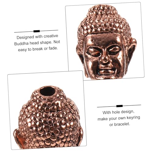 Tofficu 10 Stück Teiliges Buddha Kopf Charms aus Langlebiger Legierung DIY Schmuckverbinder für Armbänder und Halsketten Metallische Spacer Perlen Geeignet für Zufällige Farbe von Tofficu