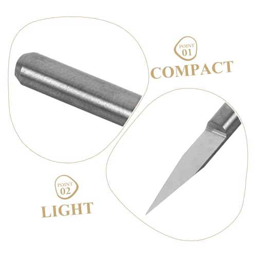 Tofficu 10 Stück Teiliges Cnc Fräsersatz V-förmige Gravurfräser Präzisions-holzbearbeitungswerkzeuge Router Bits für Holzschnitzerei und DIY Modellbau Silber von Tofficu