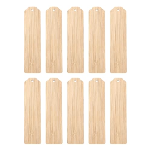 Tofficu 10 Stück Teiliges DIY Holz Lesezeichen Blanko Bemalen und Beschriften Kreative Holzanhänger für Bastelprojekte Partydeko und Personalisierte Buchzeichen Tofficu 10 Stück Teiliges DIY Holz Lesezeichen Blanko Bemalen und Beschriften Kreative Holzanhänger für Bastelprojekte Partydeko und Personalisierte Buchzeichen von Tofficu