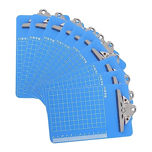 Tofficu 10 Stück Teiliges Kunststoff Schreibbrett mit Clip Flexibles Klemmbrett und Dokumenten Organizer Multifunktionales Schreibbrett mit Haken Robustes Zeichenbrett für Büro und Schule Tofficu 10 Stück Teiliges Kunststoff Schreibbrett mit Clip Flexibles Klemmbrett und Dokumenten Organizer Multifunktionales Schreibbrett mit Haken Robustes Zeichenbrett für Büro und Schule von Tofficu